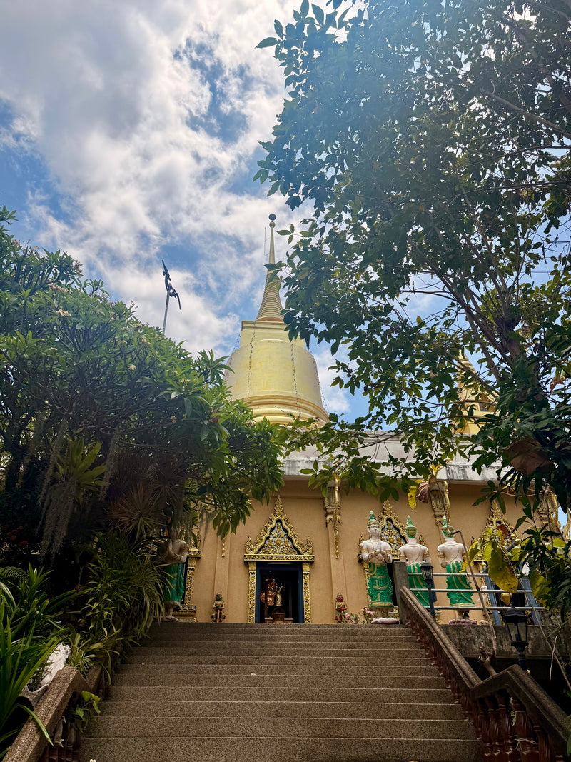 Khao Hua Jook Pagoda, Chaweng, overlooking Chaweng Lake and the airport