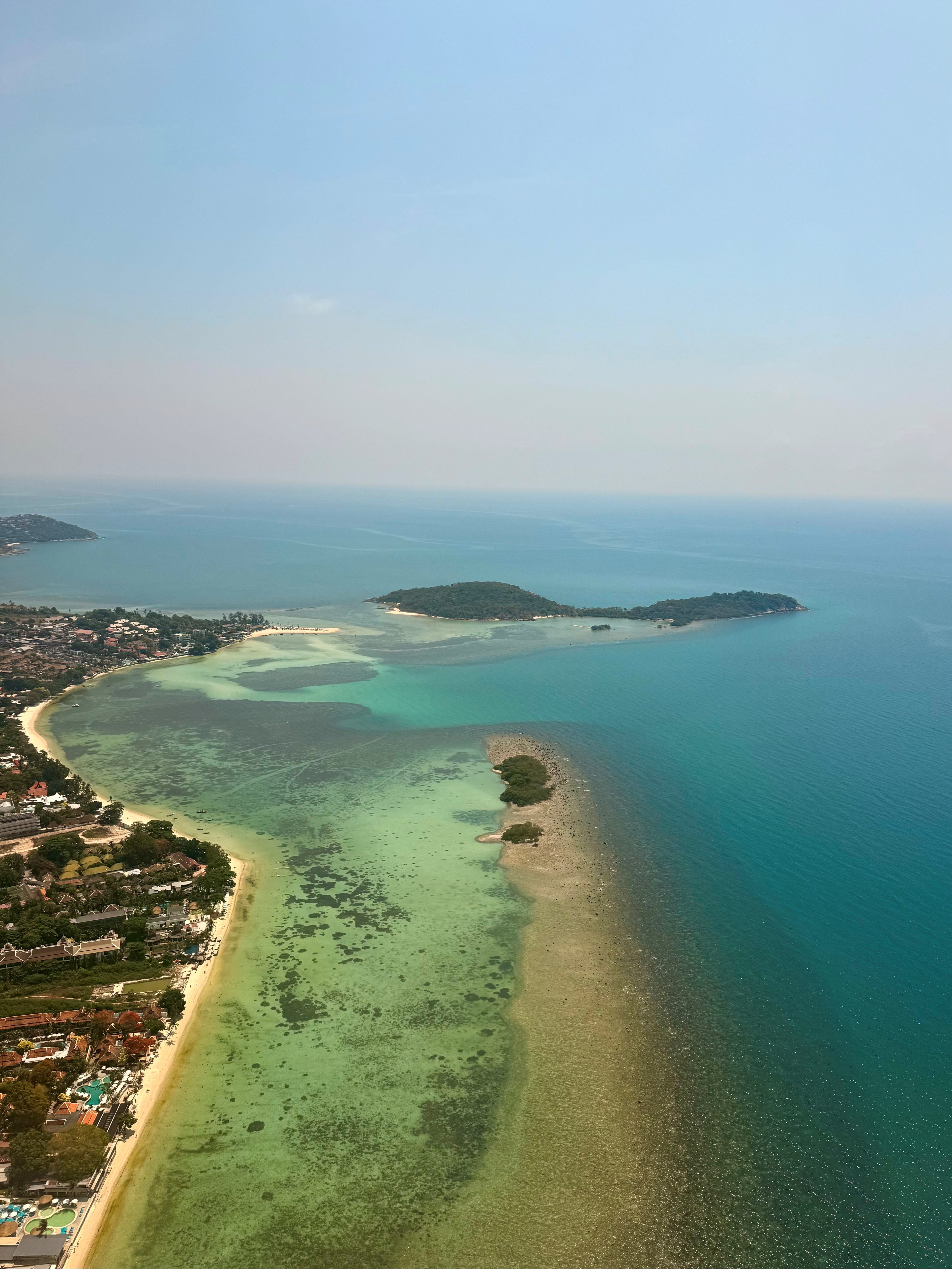 Aerial view of Koh Samui coast line