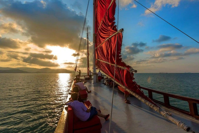 Red Baron Sunset Dinner Cruise, Departs Petchrat Marina (Bangrak), hotel pickup included